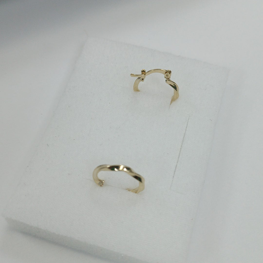 ARETES ARRACADAS TORZAL 14K 1.1 GR (NUEVO)