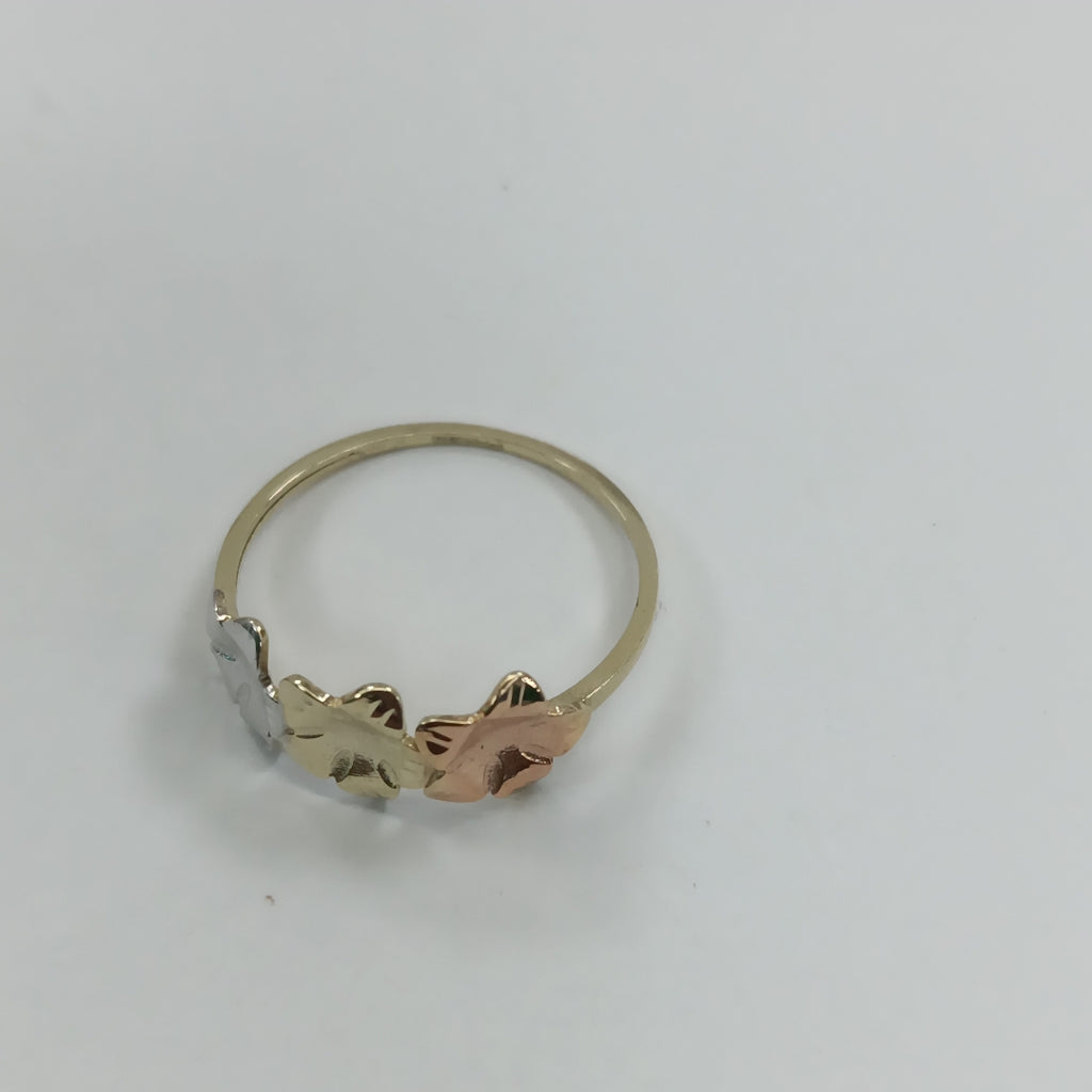ANILLOS ANILLITO FIG FLORES 10K TALLA 9 1.3 GR (NUEVO)