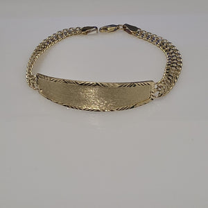 PULSERA ESCLAVA CHINO 14K 21 CM 9.9 GR (NUEVO)