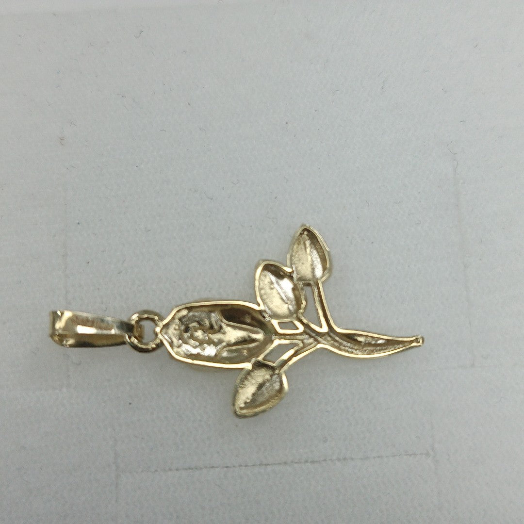 DIJE ROSA 10K 1.4 GR (NUEVO)
