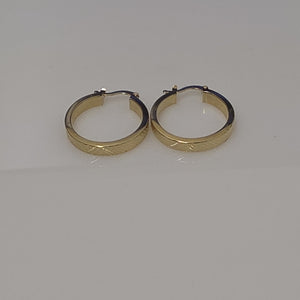 ARETES TEJIDO ARRACADAS FACETADAS 14K 2.9 GR (NUEVO)