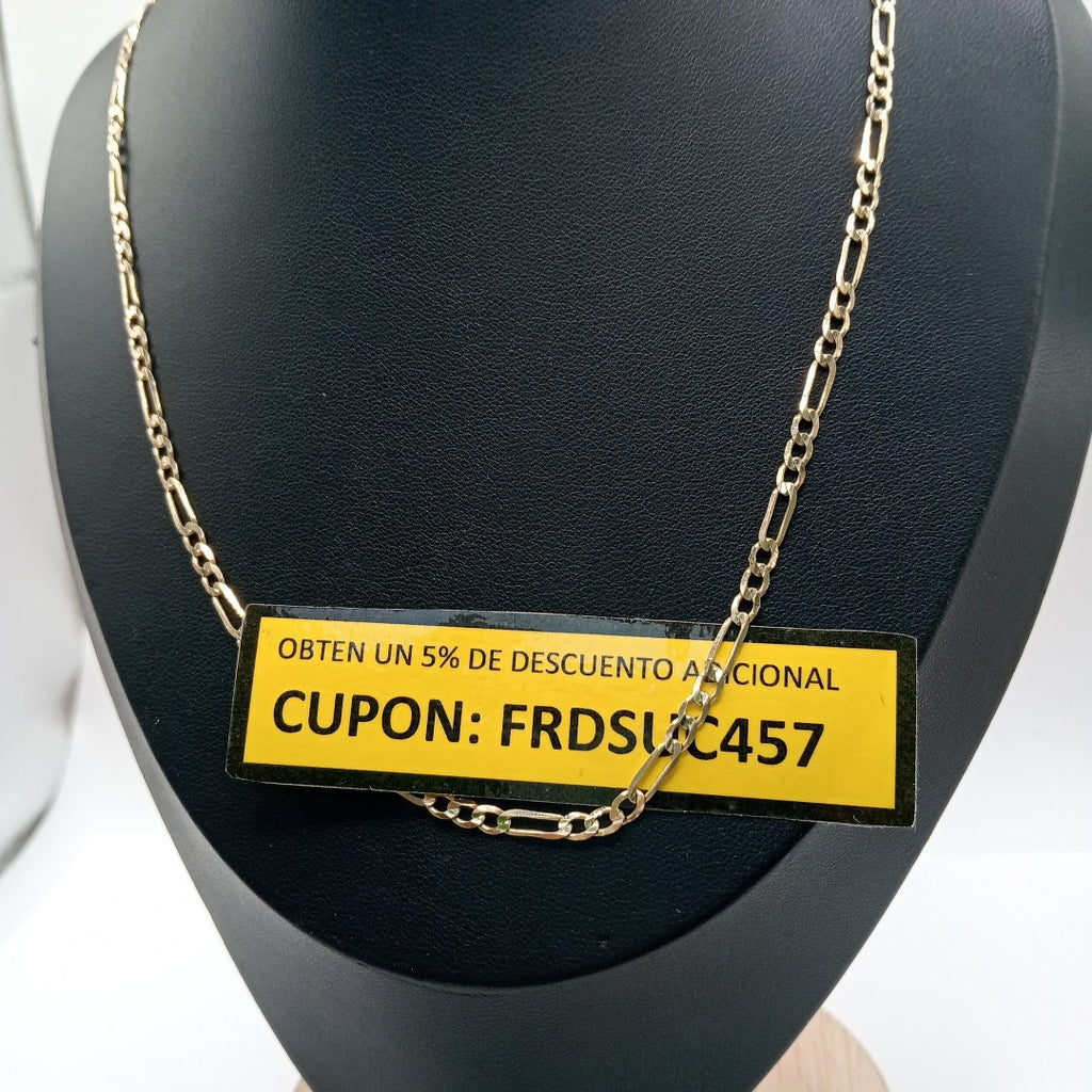 CADENA 3X1 14K 60 CM 8 GR (NUEVO)