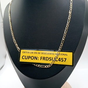 CADENA 3X1 14K 60 CM 8 GR (NUEVO)
