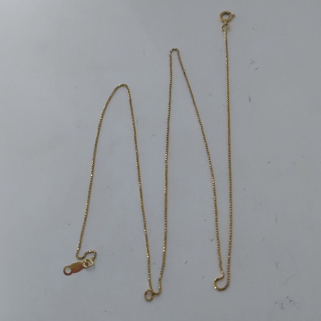 CADENA ORO 14 K 0,80 GRMS (SEMINUEVO)