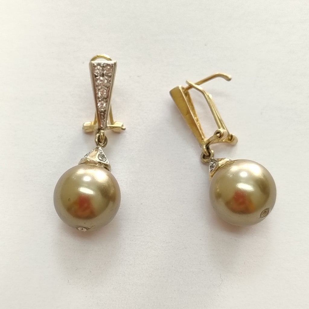 ARETES PAR ORO 10 K 8.4 GRMS (SEMINUEVO)