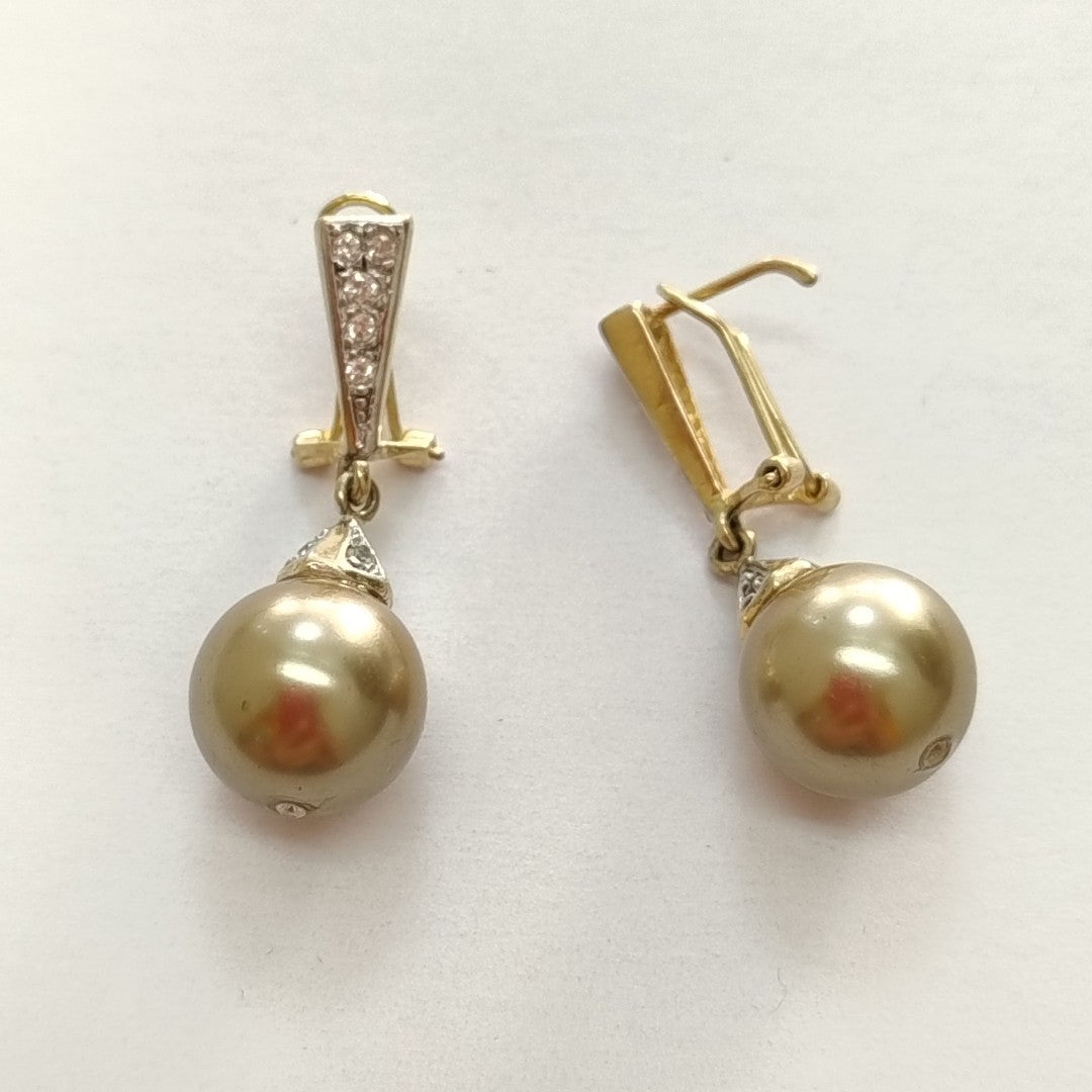 ARETES PAR ORO 10 K 8.4 GRMS (SEMINUEVO)