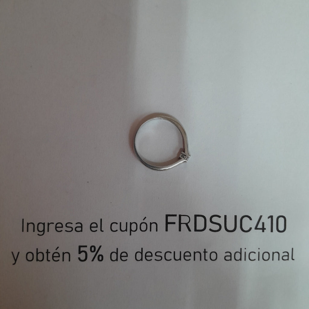 ANILLITO ORO BLANCO 14 K 2,20 GRMS (SEMINUEVO)