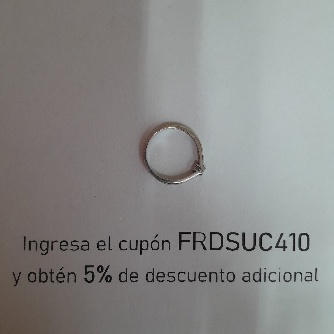 ANILLITO ORO BLANCO 14 K 2,20 GRMS (SEMINUEVO)