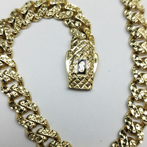 PULSERA CABALLERO MONACO ORO 10K 9.3 (NUEVO)