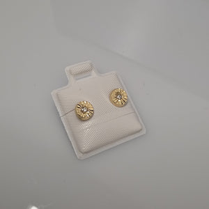 BROQUELES BROQUEL FIG BOTON C CIRCONIA 14K 0.2916 GR (NUEVO)