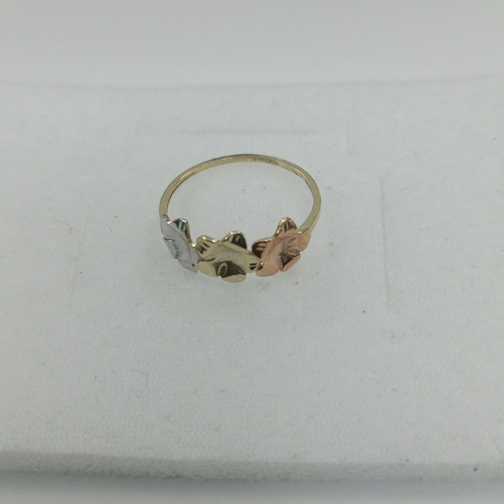 ANILLOS ANILLITO FIG FLORES 10K TALLA 8 1.3 GR (NUEVO)