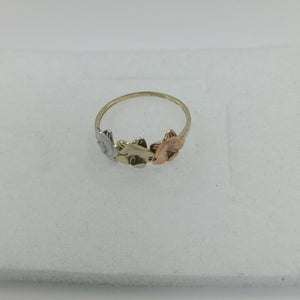 ANILLOS ANILLITO FIG FLORES 10K TALLA 8 1.3 GR (NUEVO)