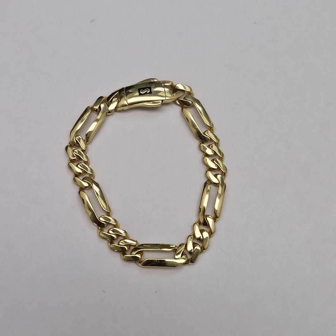 PULSERA MONACO ORO 14K 8.9 (NUEVO)