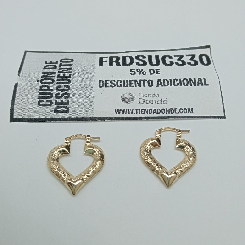ARETES ARRACADAS 14K 1.8 GR (NUEVO)