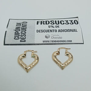 ARETES ARRACADAS 14K 1.8 GR (NUEVO)