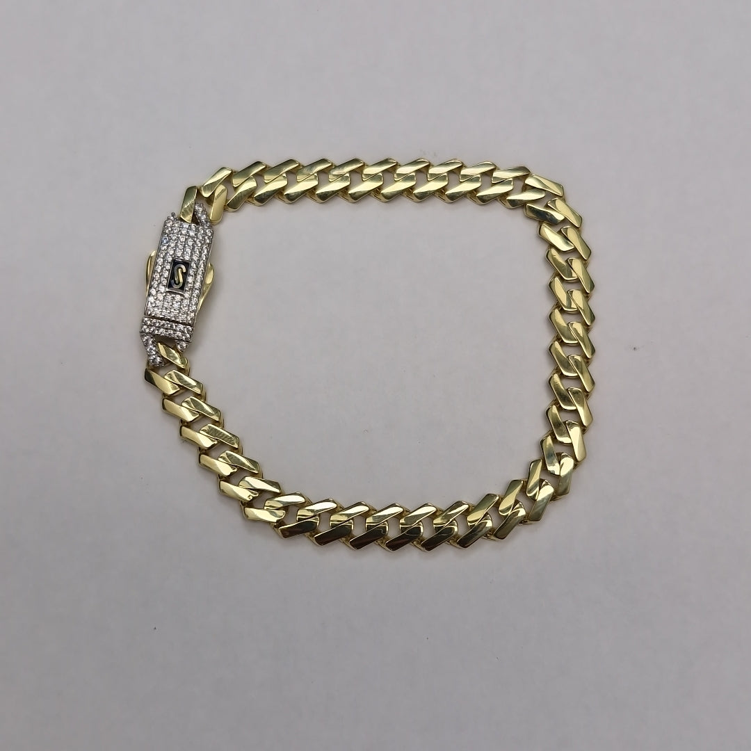 PULSERA MONACO ORO 10K 7 (NUEVO)