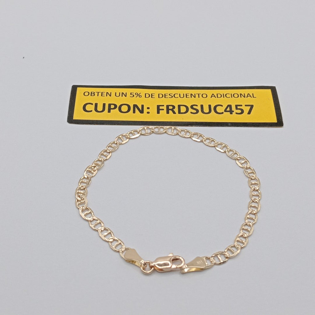 PULSERA GUCHI 14K 18 CM 3.3 GR (NUEVO)