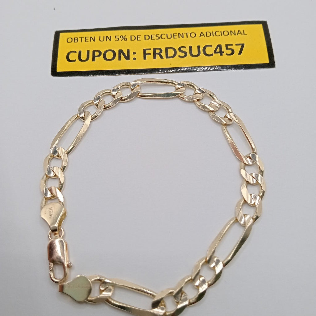 PULSERA 3X1 14K 21 CM 14 GR (NUEVO)