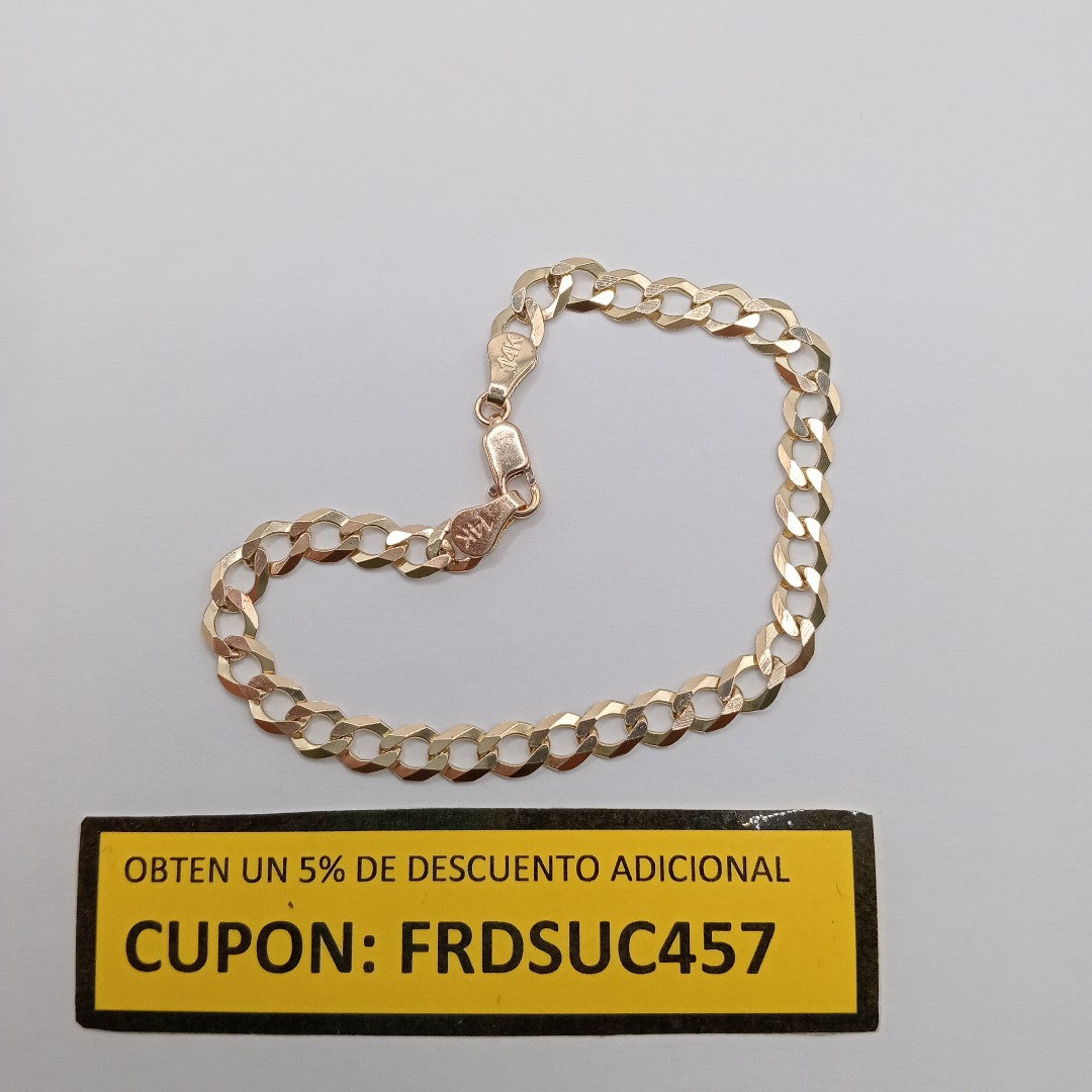 PULSERA BARBADA 14K 18 CM 6.7 GR (NUEVO)