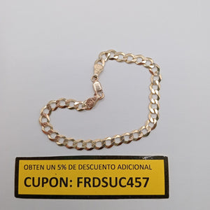 PULSERA BARBADA 14K 18 CM 6.7 GR (NUEVO)
