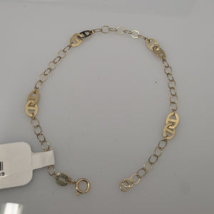 PULSERA ESPECIAL 14K 18 CM 1.5 GR (NUEVO)