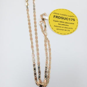 CADENAS VALENTINA/ESPEJO ORO 14K 9.7 (NUEVO)