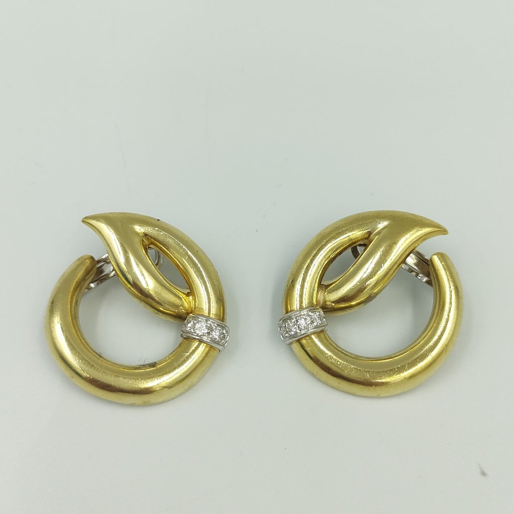 ARETES PAR ORO 18 K 12.8 GRMS (SEMINUEVO)