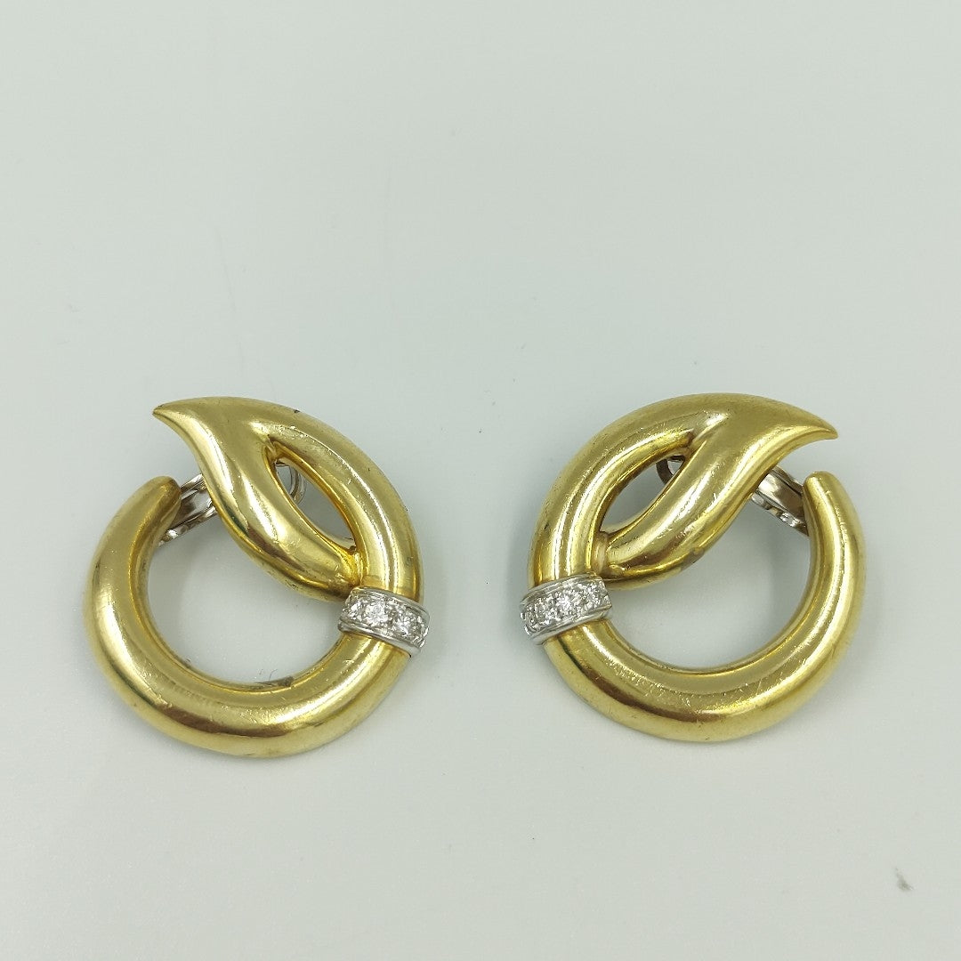 ARETES PAR ORO 18 K 12.8 GRMS (SEMINUEVO)
