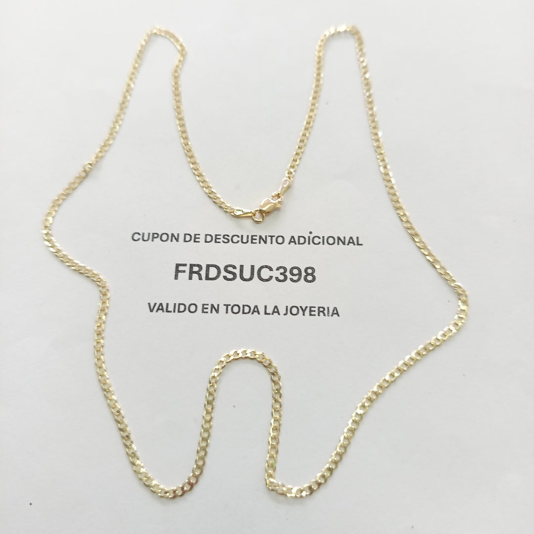 CADENA BARBADA 14K 55 CM 5 GR (NUEVO)