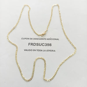 CADENA BARBADA 14K 55 CM 5 GR (NUEVO)