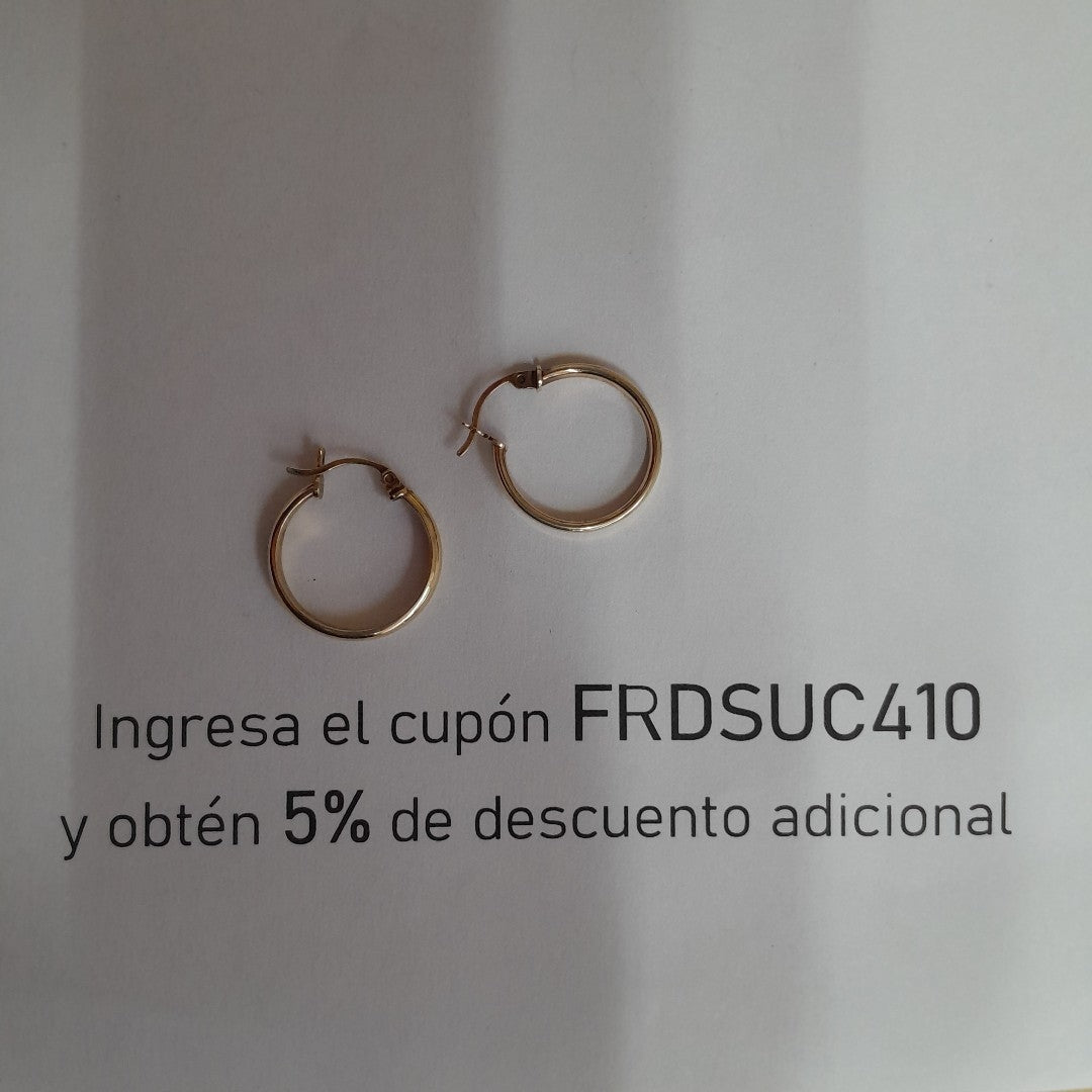 ARRACADAS PAR ORO 14 K 2,20 GRMS (SEMINUEVO)