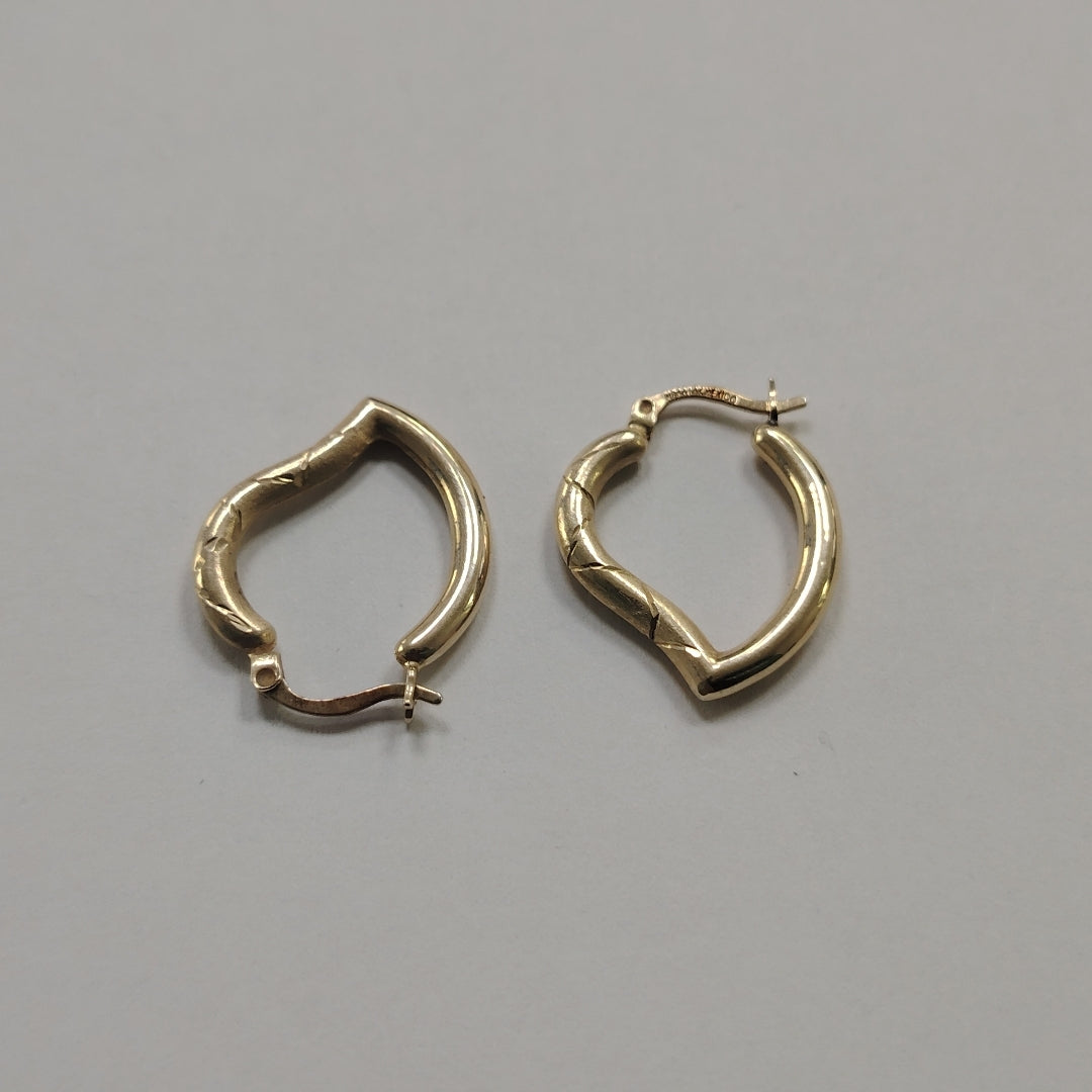 ARRACADAS PAR ORO 14 K 1.7 GRMS (SEMINUEVO)