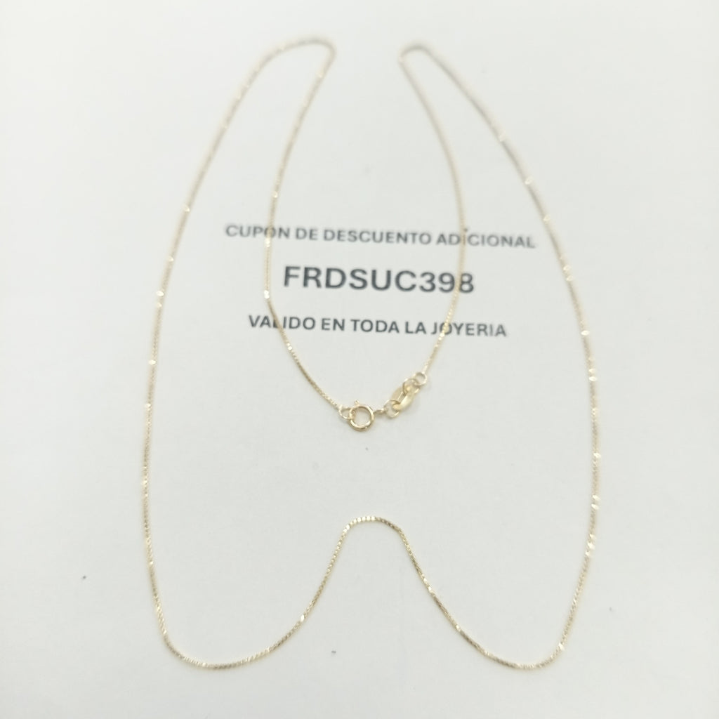 CADENA VENECIANO 14K 55 CM 1.7 GR (NUEVO)