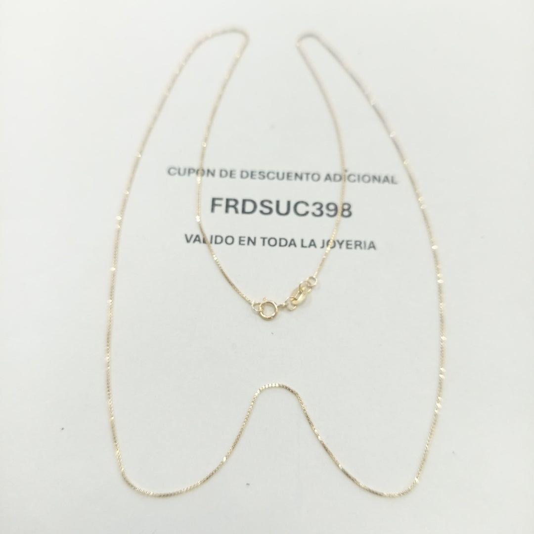 CADENA VENECIANO 14K 55 CM 1.7 GR (NUEVO)