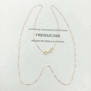 CADENA VENECIANO 14K 55 CM 1.7 GR (NUEVO)