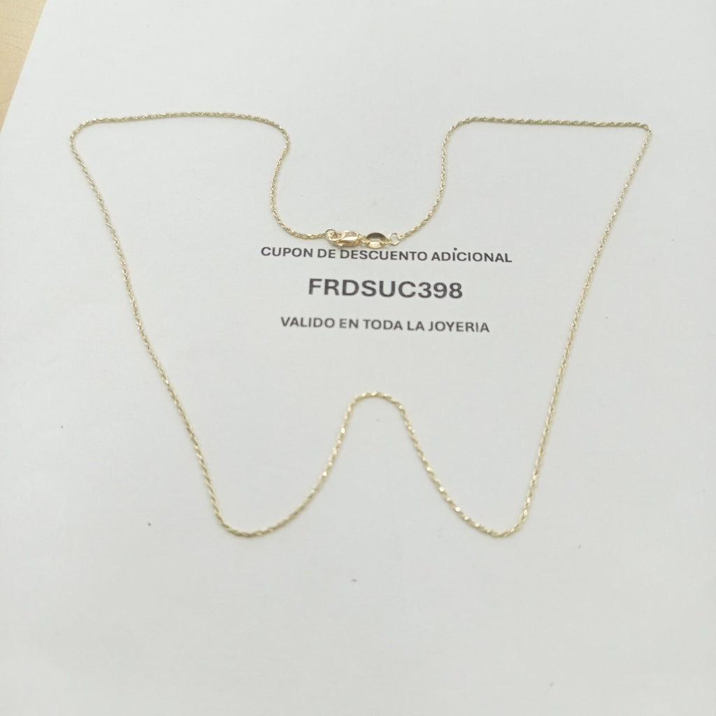 CADENA TORZAL 14K 55 CM 2.8 GR (NUEVO)