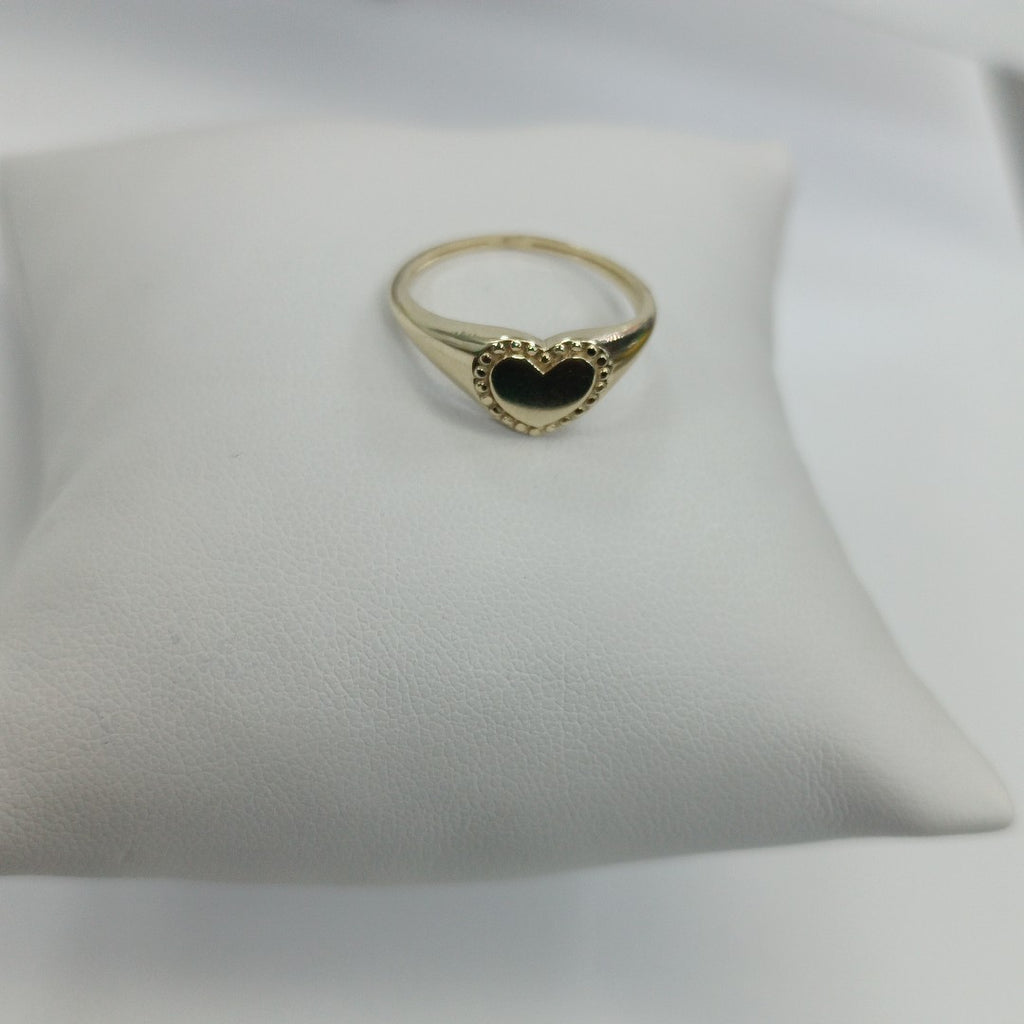 ANILLOS ANILLITO FIG CORAZON 10K TALLA 7 1.6 GR (NUEVO)
