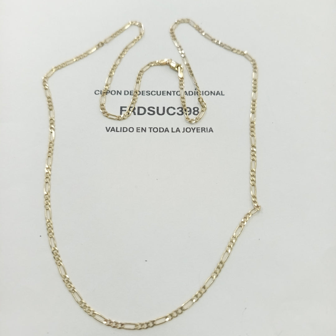 CADENA TEJIDO 3X1 14K 60 CM 5.7 GR (NUEVO)