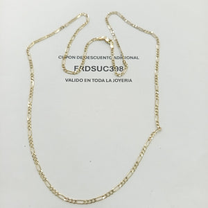 CADENA TEJIDO 3X1 14K 60 CM 5.7 GR (NUEVO)