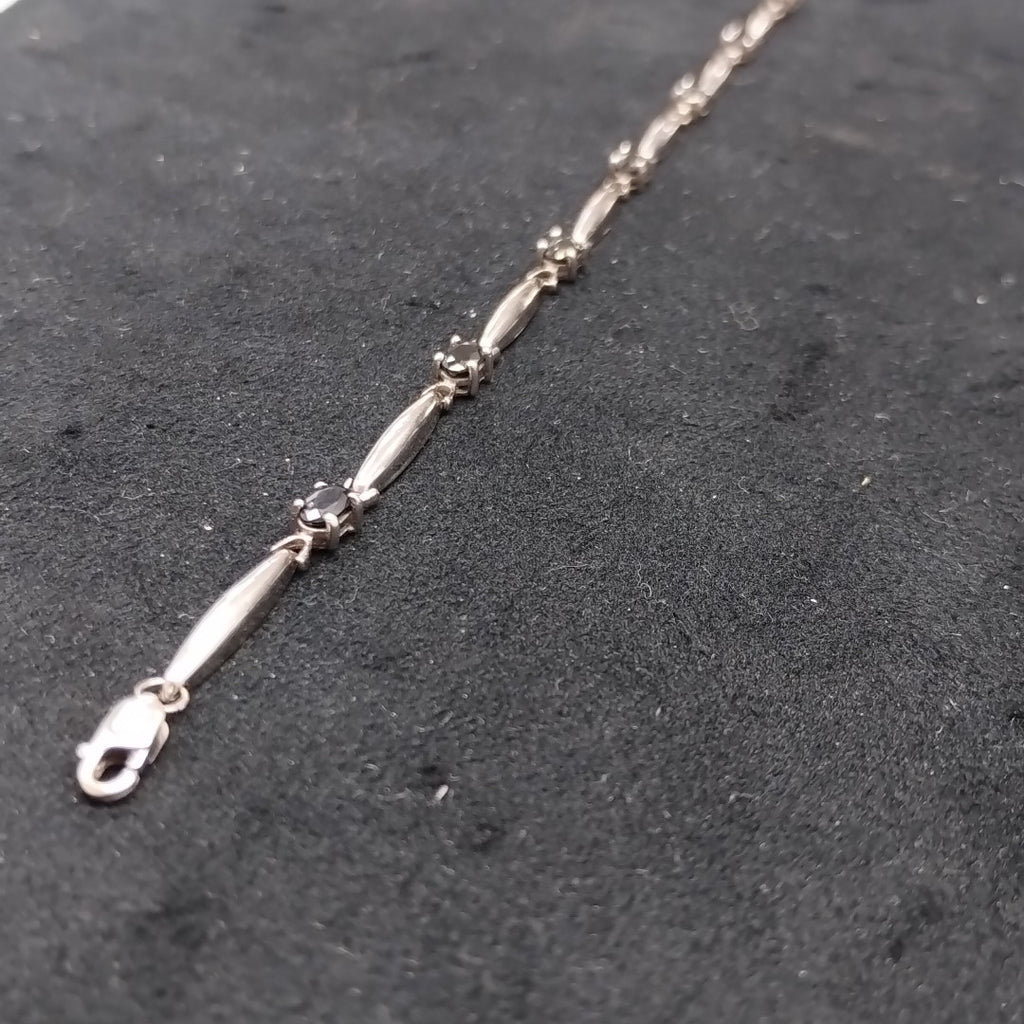 PULSERA ORO BLANCO 14 K 4.4 GRMS (SEMINUEVO)