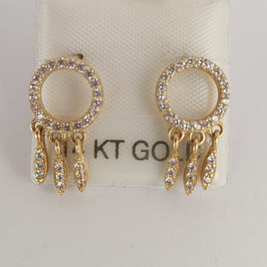 BROQUELES ORO 14K 2 (NUEVO)
