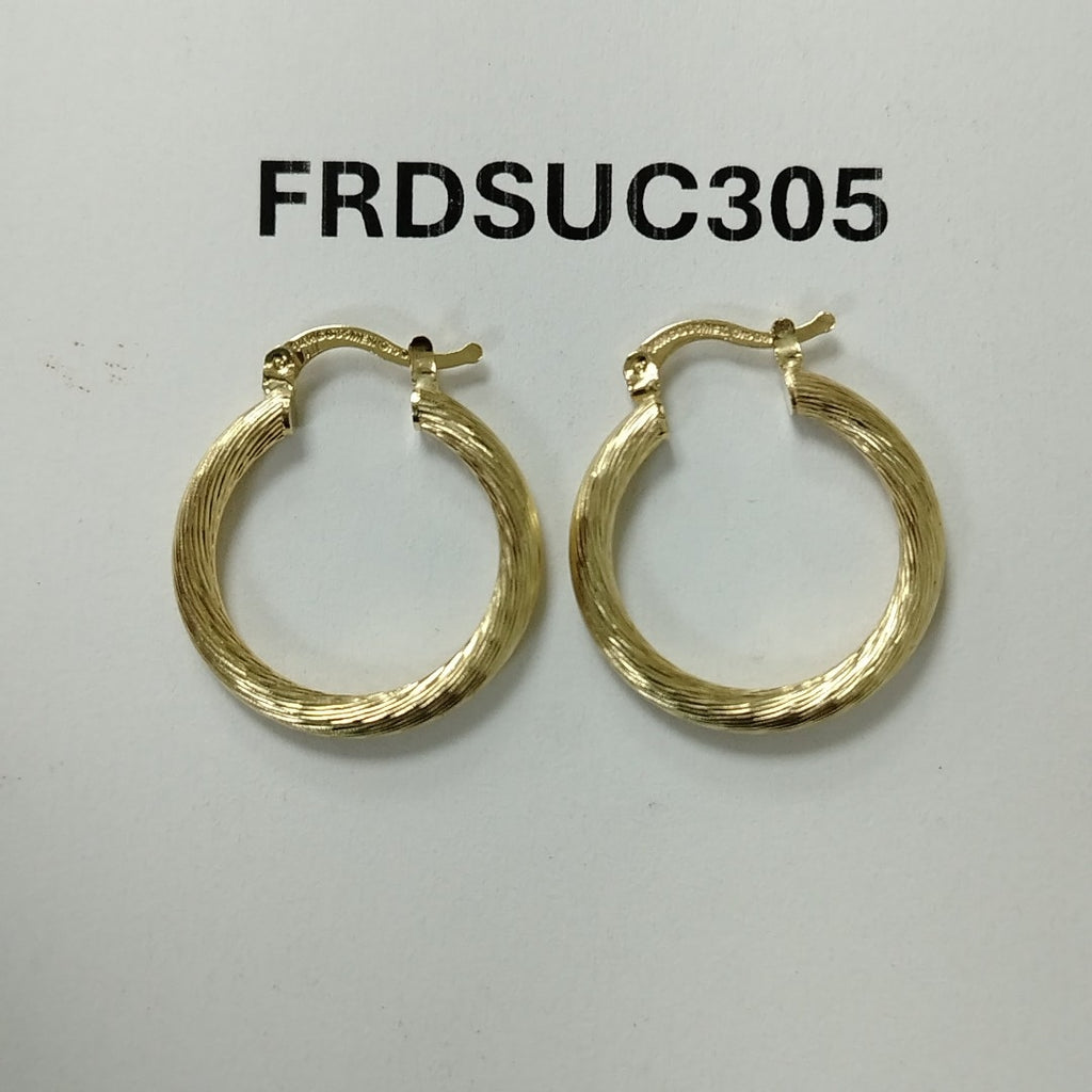 ARETES TEJIDO ARRACADAS ASTRIADAS 14K 2.7 GR (NUEVO)