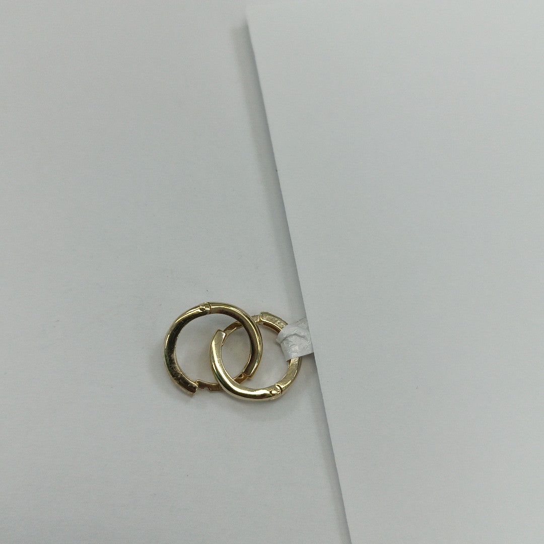 ARETES ARRACADAS LISAS 10K 1.1 GR (NUEVO)