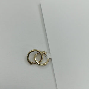 ARETES ARRACADAS LISAS 10K 1.1 GR (NUEVO)
