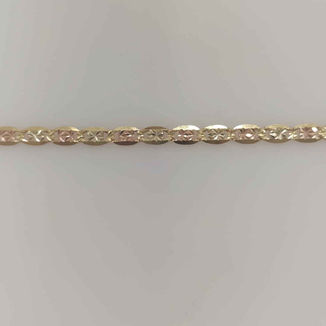 PULSERA ORO, ORO COMBINADO 14 K 4.6 GRMS (SEMINUEVO)