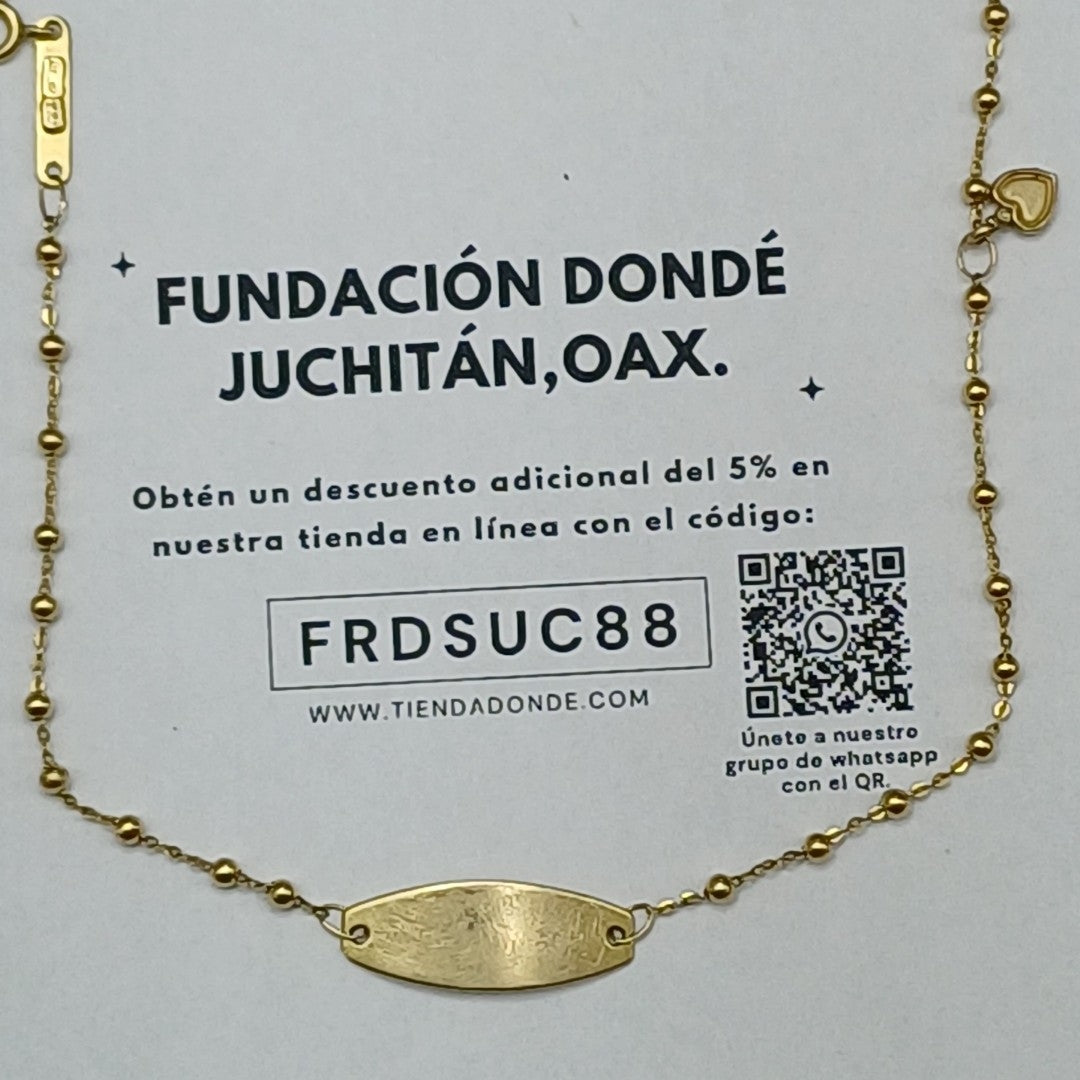 PULSERA ORO 14 K 1.4 GRMS (SEMINUEVO)