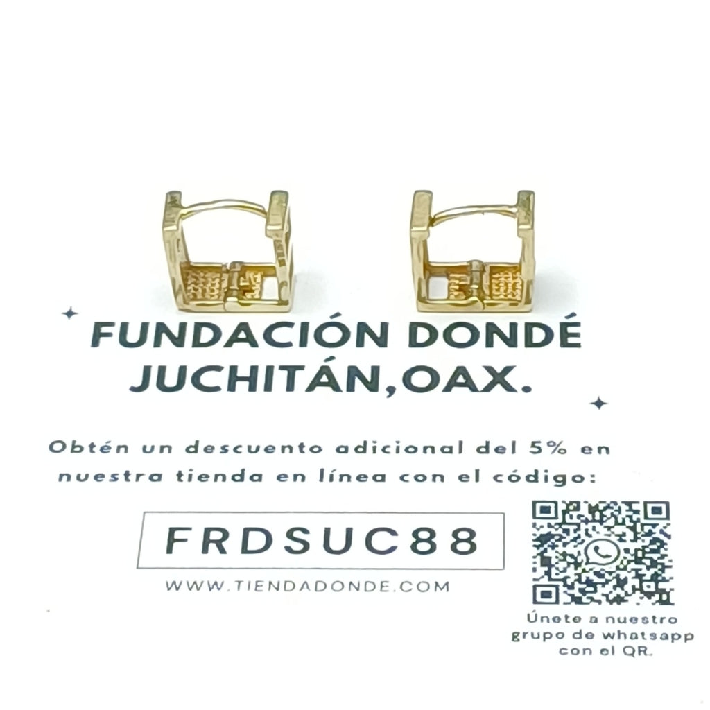 ARETES PAR ORO 10 K 1.7 GRMS (SEMINUEVO)