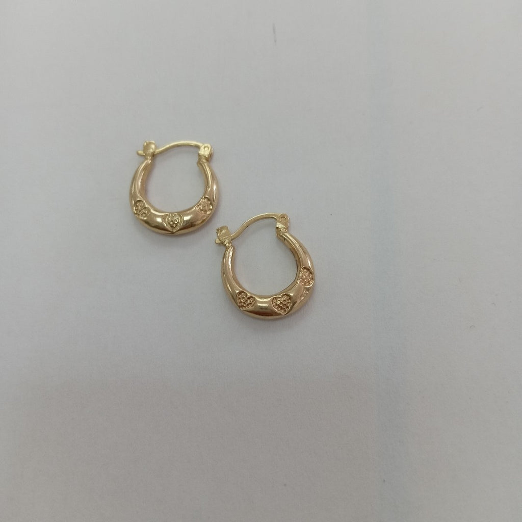 ARRACADAS PAR ORO 14 K 1,20 GRMS (SEMINUEVO)