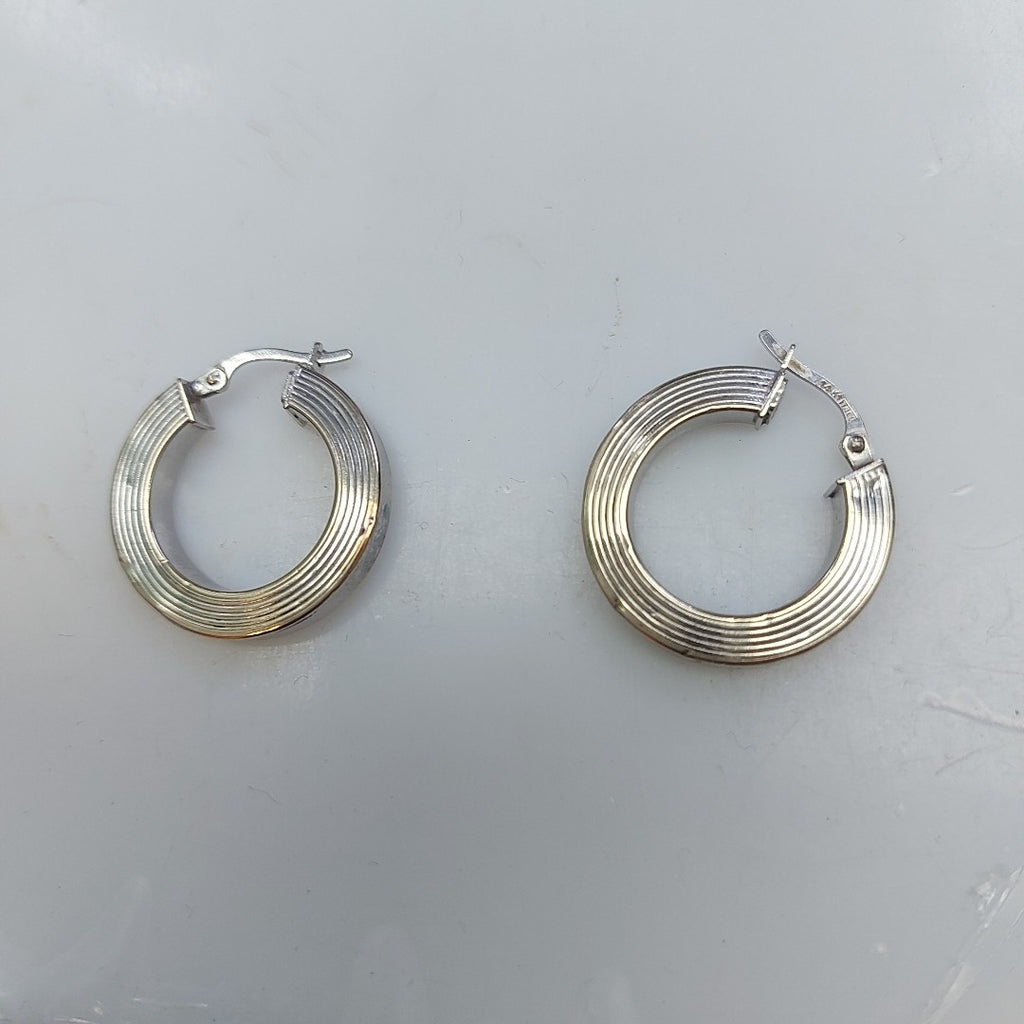 ARRACADAS PAR ORO BLANCO 14 K 3,20 GRMS (SEMINUEVO)