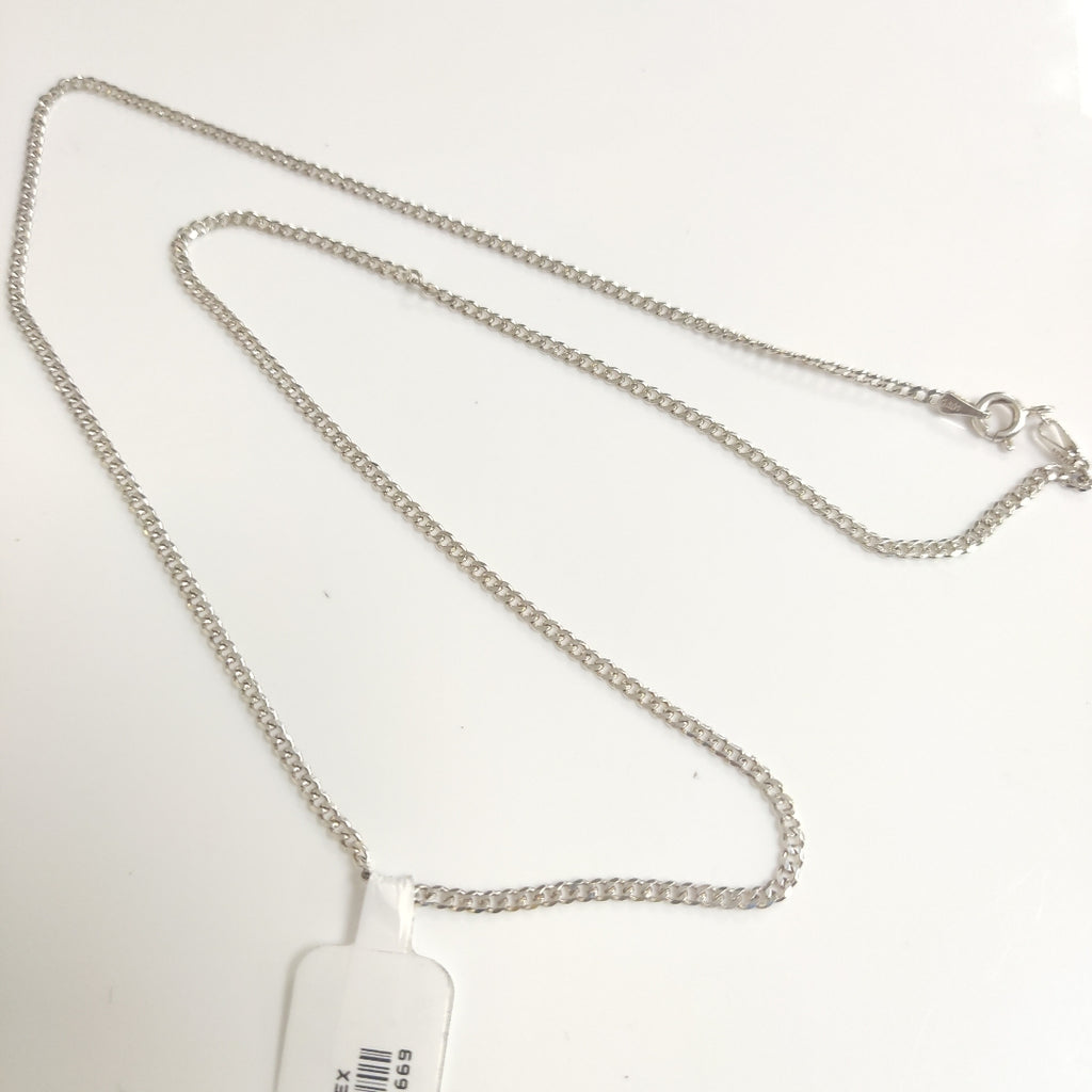 CADENA TEJIDO BARBADO PLATA .925 55 CM 5.3 GR (NUEVO)